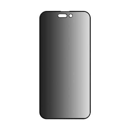 Pellicola protettiva per schermo Privacy Anank 1X Rinforzata 360 per Apple iPhone 15, Vetro Temperato, Colla Completa, 2.5D