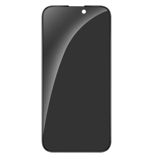 Pellicola protettiva per schermo Privacy Anank 2X Rinforzata per Apple iPhone 15, Vetro Temperato, Colla Completa, 2.5D