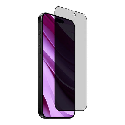 Pellicola protettiva per schermo Privacy Anank 2X Rinforzata per Apple iPhone 16 Pro Max, Vetro Temperato, Colla Completa, 2.5D