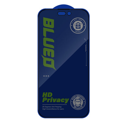 Pellicola protettiva per schermo Privacy Blueo Anti-Peep per Apple iPhone 18 Pro Max, vetro temperato, adesivo integrale, confezione da 5 pezzi
