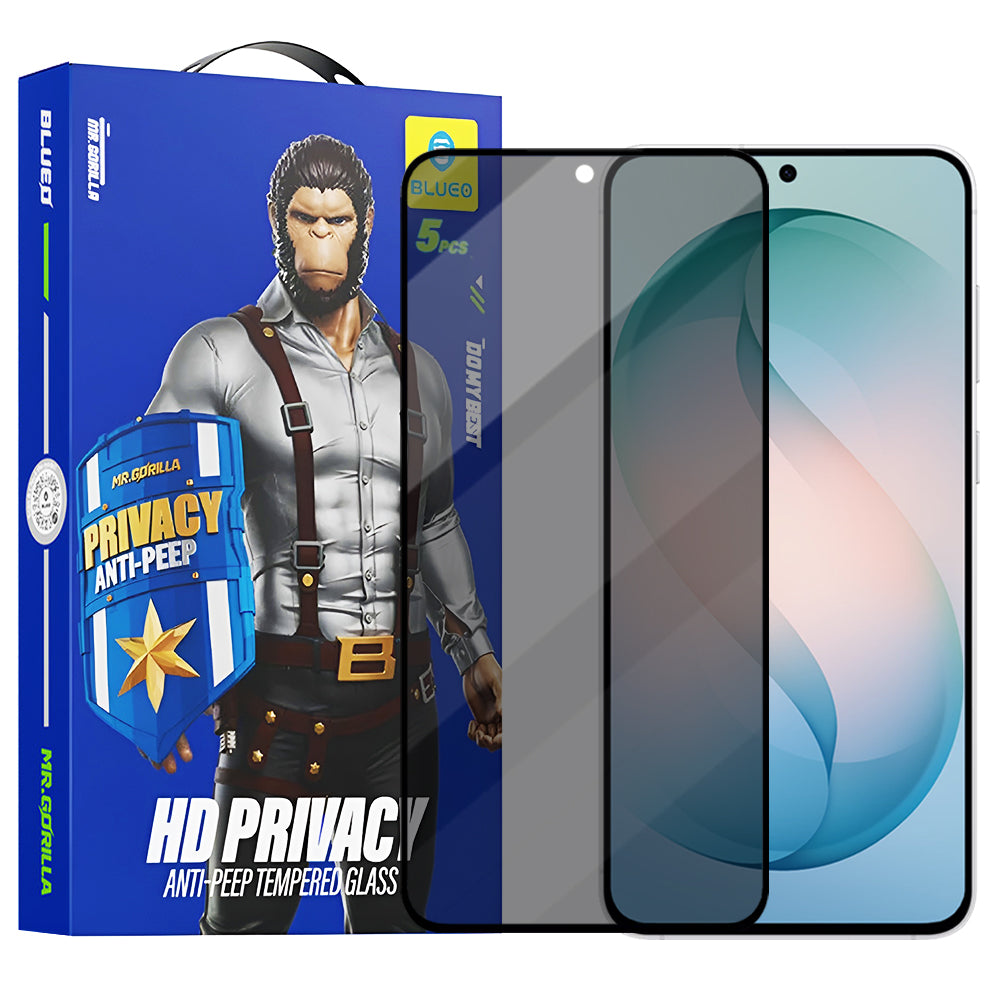 Pellicola Protettiva Schermo Privacy Blueo Anti-Peep per Samsung Galaxy S26 Plus S947, Vetro Temperato, Full Glue, Set 5 pezzi