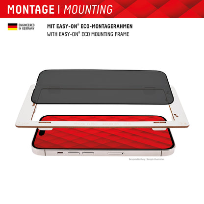 Pellicola Protettiva Schermo Privacy Displex Real Glass per Apple iPhone 16 Plus, Vetro Temperato, Full Glue