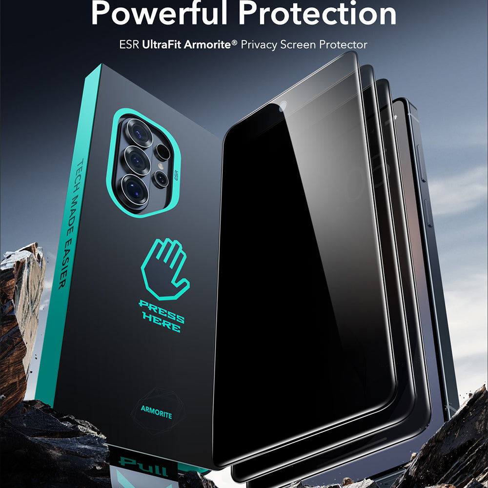 Pellicola Protettiva Privacy ESR Armorite per Samsung Galaxy S26 Ultra, Vetro Temperato, Full Glue