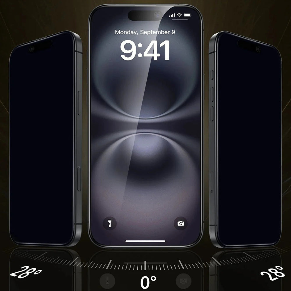 Pellicola protettiva Privacy Screen ESR UltraFit Armorite Pro per Apple iPhone 17 Pro Max, Vetro Temperato, Full Glue, Set 3 pezzi