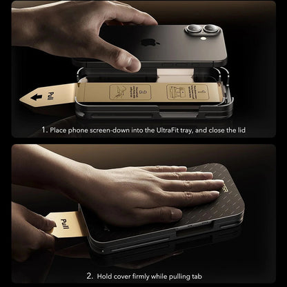 Pellicola protettiva Privacy Screen ESR UltraFit Armorite Pro per Apple iPhone 17 Pro Max, Vetro Temperato, Full Glue, Set 3 pezzi