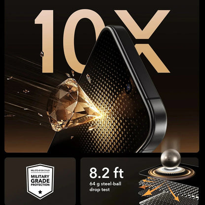 Pellicola protettiva Privacy Screen ESR UltraFit Armorite Pro per Apple iPhone 17 Pro Max, Vetro Temperato, Full Glue, Set 3 pezzi