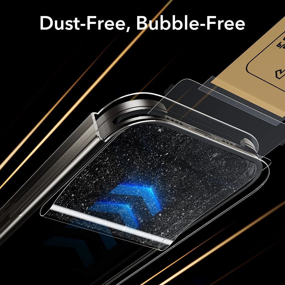 Pellicola protettiva Privacy Screen ESR UltraFit Armorite Pro per Apple iPhone 17 Pro Max, Vetro Temperato, Full Glue, Set 3 pezzi