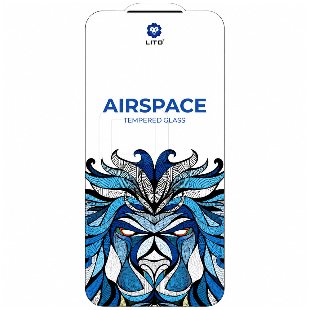 Pellicola protettiva per schermo Lito Airspace Border per Apple iPhone 18 Pro Max / 17 Pro Max, Vetro temperato, Full Glue