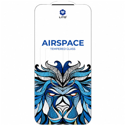 Lito Airspace Border Screen Protector for Apple iPhone 18 Pro Max / 17 Pro Max, Tempered Glass, Full Glue