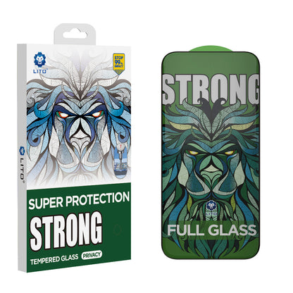 Pellicola Protettiva Schermo Privacy Lito D+ Max Strong per Apple iPhone 17 Pro Max, Vetro Temperato, Full Glue