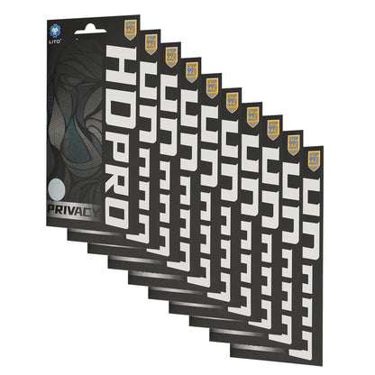 Pellicola protettiva per schermo Privacy Lito HD Pro per Apple iPhone 18 Pro, vetro temperato, Full Glue, set da 10 pezzi