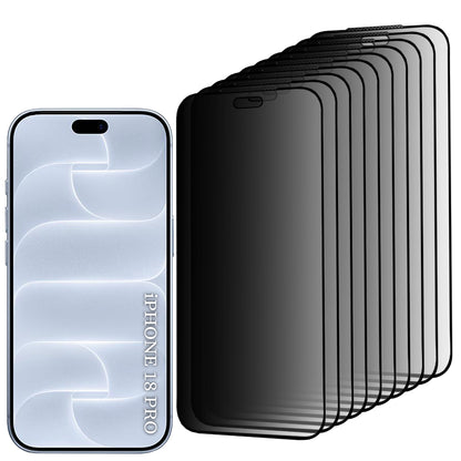 Pellicola protettiva per schermo Privacy Lito HD Pro per Apple iPhone 18 Pro, vetro temperato, Full Glue, set da 10 pezzi