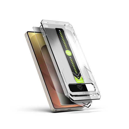 Pellicola Protettiva Schermo Privacy Techsuit TitanGlass CrystalHD per Samsung Galaxy S26 Plus, Vetro Temperato, Full Glue