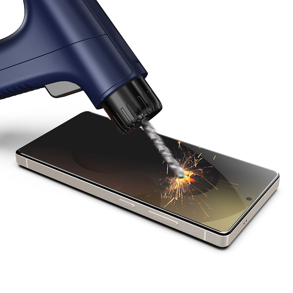 Pellicola Protettiva Schermo Privacy Techsuit TitanGlass CrystalHD per Samsung Galaxy S26, Vetro Temperato, Full Glue