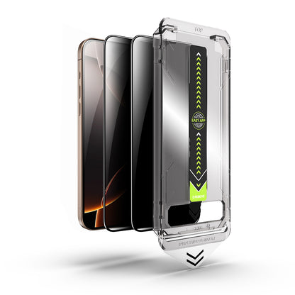 Pellicola protettiva per schermo Privacy Techsuit TitanGlass per Apple iPhone 11 / XR, Vetro Temperato, Full Glue, Set da 2 pezzi