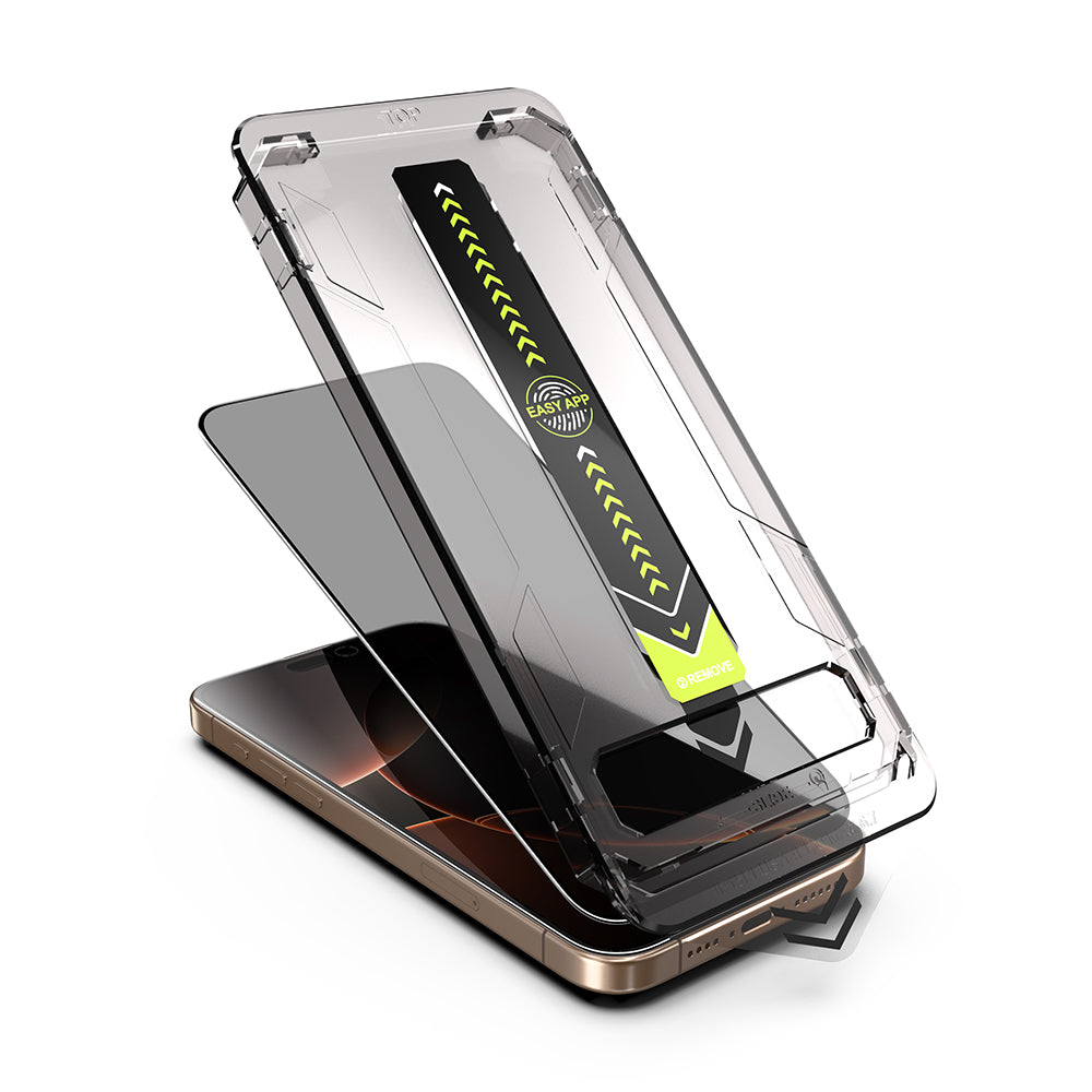 Pellicola Protettiva Schermo Privacy Techsuit TitanGlass per Apple iPhone 17 Pro, Vetro Temperato, Full Glue