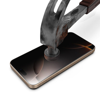 Pellicola protettiva per schermo Privacy Techsuit TitanGlass per Apple iPhone 18 Pro, Vetro temperato, Full Glue, Set da 2 pezzi