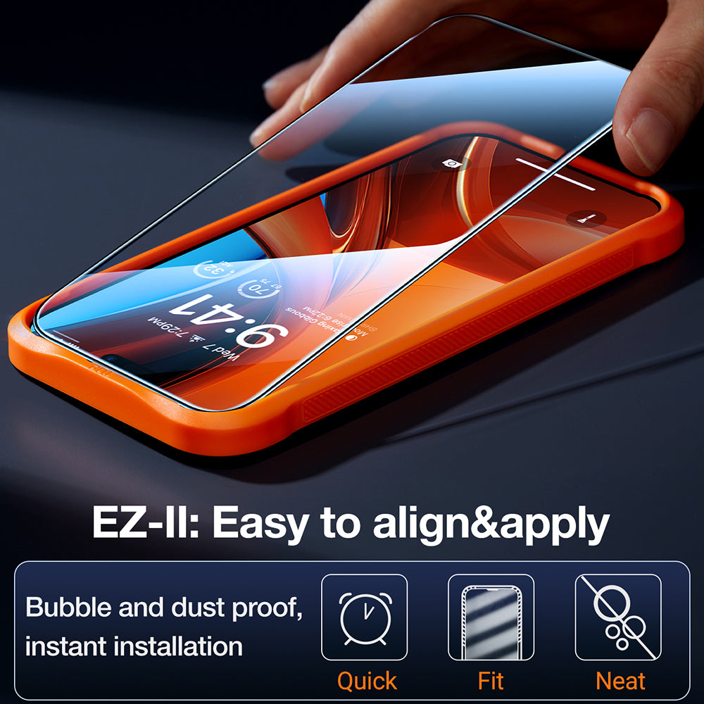 Pellicola Protettiva Schermo Privacy Torras GlassGo Epic per Apple iPhone 15 Pro Max, Vetro Temperato, Full Glue