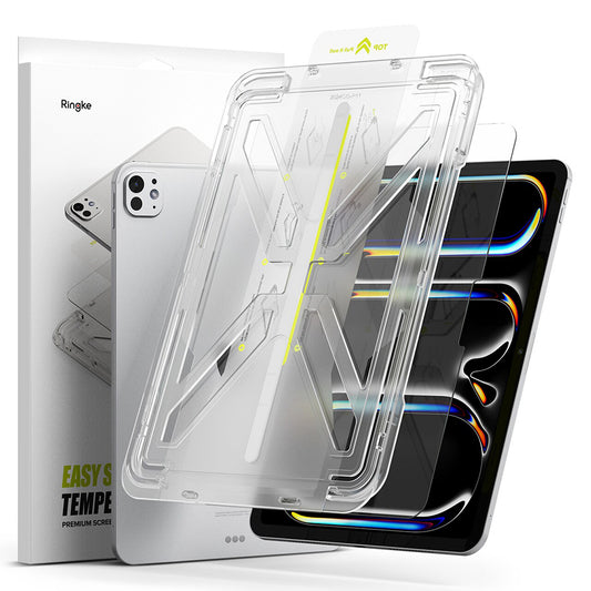 Pellicola protettiva per schermo Ringke Easy Slide per Apple iPad Pro 11 (2024), Vetro temperato, Full Glue