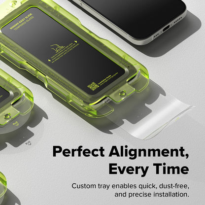 Pellicola protettiva per schermo Ringke Easy Slide per Apple iPhone 17 Air, Vetro temperato, Full Glue, Set da 2 pezzi