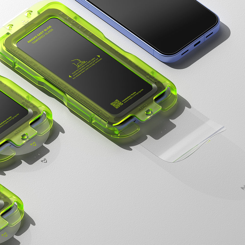 Pellicola protettiva per schermo Ringke Easy Slide per Google Pixel 10a, Vetro temperato, Full Glue, Set da 2 pezzi