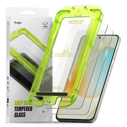 Pellicola Protettiva Schermo Ringke Easy Slide per Samsung Galaxy A57 5G, Vetro Temperato, Full Glue, Set 2 pezzi