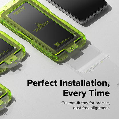 Pellicola Protettiva Schermo Ringke Easy Slide per Samsung Galaxy A57 5G, Vetro Temperato, Full Glue, Set 2 pezzi