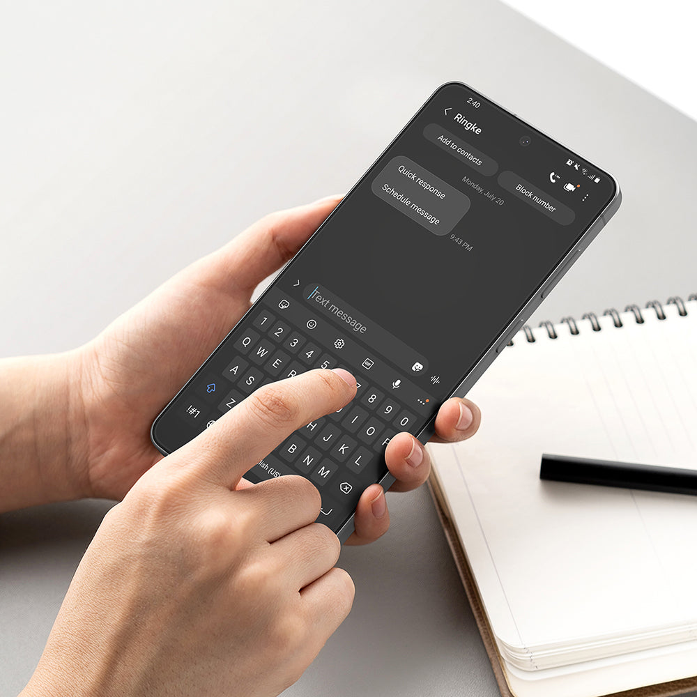 Pellicola protettiva Schermo Ringke Easy Slide per Samsung Galaxy S26 Plus, Vetro Temperato, Full Glue, Set 2 pezzi