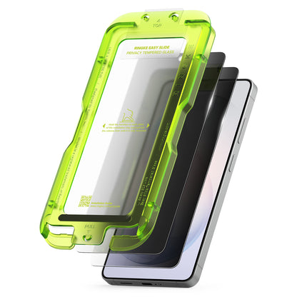 Pellicola Protettiva Schermo Ringke Easy Slide per Samsung Galaxy S26 Ultra S948, Vetro Temperato, Full Glue, Set 2 pezzi, Nera