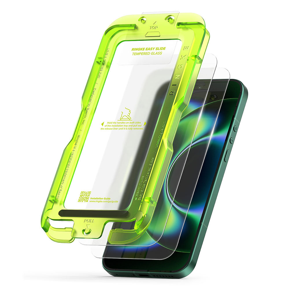 Pellicola protettiva per schermo Ringke Easy Slide per Xiaomi 17 Ultra, Vetro temperato, Full Glue, Set 2 pezzi