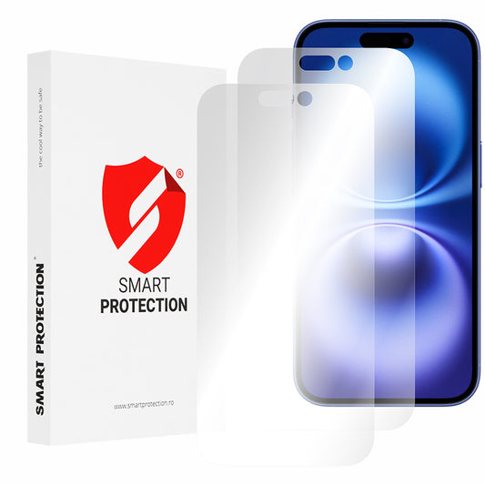 Pellicola protettiva per schermo Smart Protection Premium Classic per Apple iPhone 16, plastica, set da 2 pezzi