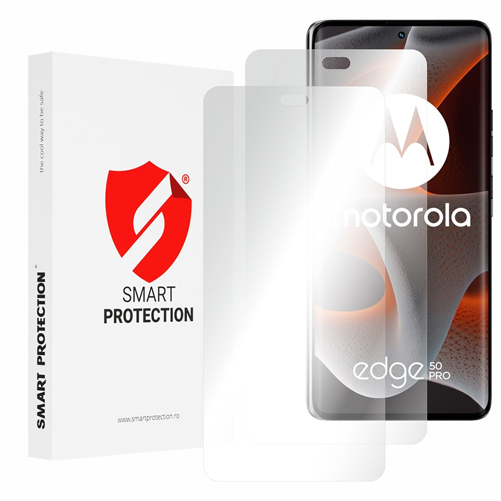 Pellicola protettiva per schermo Smart Protection Premium Classic per Motorola Edge 50 Pro, plastica, set da 2 pezzi