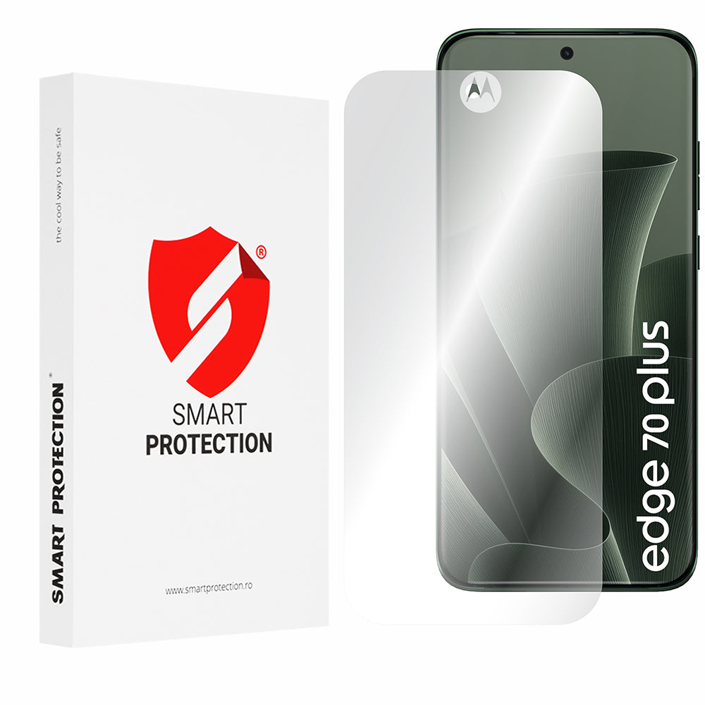 Pellicola protettiva per schermo Smart Protection Premium Classic per Motorola Edge 70 Plus, plastica, set da 2 pezzi