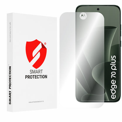 Pellicola protettiva per schermo Smart Protection Premium Classic per Motorola Edge 70 Plus, plastica, set da 2 pezzi