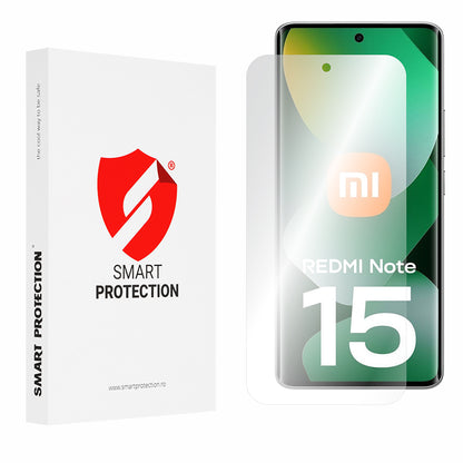 Pellicola protettiva Schermo Smart Protection Premium Classic per Xiaomi Redmi Note 15 4G, Plastica, Set 2 pezzi