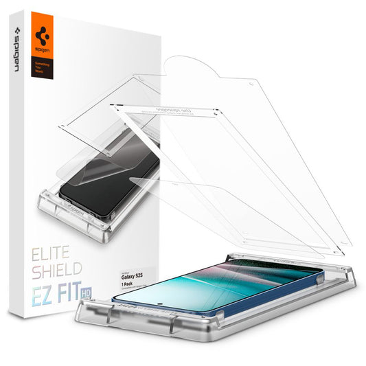 Pellicola protettiva per schermo Spigen Elite Shield EZ FIT HD per Samsung Galaxy S25 S931, Plastica AFL09091
