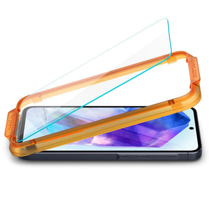 Spigen GlastR Align Master Screen Protector for Samsung Galaxy A55 5G A556, Tempered Glass, Full Glue, Set of 2 pieces AGL07775
