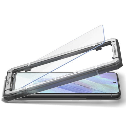 Pellicola Protettiva Schermo Spigen GlastR Align Master per Samsung Galaxy S21 FE 5G G990, Vetro Temperato, Full Glue, Set 2 pezzi AGL03088