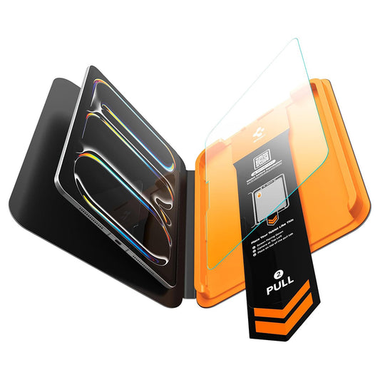 Pellicola protettiva per schermo Spigen GlastR Align Master T per Apple iPad Pro 11 (2025) / Pro 11 (2024), Vetro temperato, Full Glue AGL11699