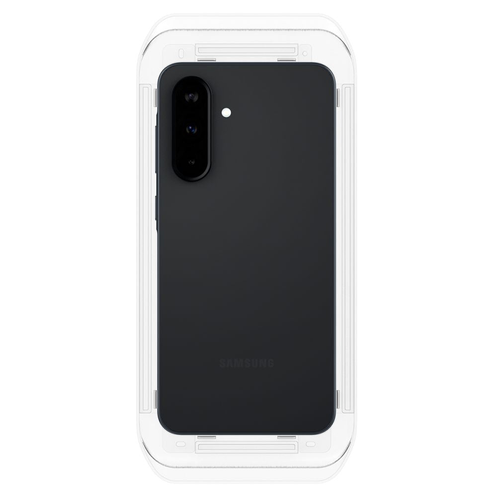 Pellicola protettiva per schermo Spigen GlastR EZ FIT per Samsung Galaxy A36 A366, Vetro temperato, Full Glue, Set 2 pezzi AGL09202