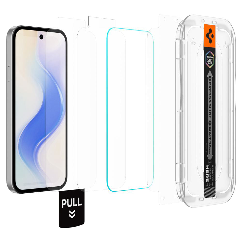 Pellicola Protettiva Schermo Spigen GlastR EZ FIT Pro HD per Google Pixel 10a, Vetro Temperato, Full Glue, Set 2 pezzi AGL11364