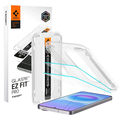 Pellicola Protettiva Schermo Spigen GlastR EZ FIT Pro HD per Samsung Galaxy A57 5G, Vetro Temperato, Full Glue, Set 2 pezzi AGL11397