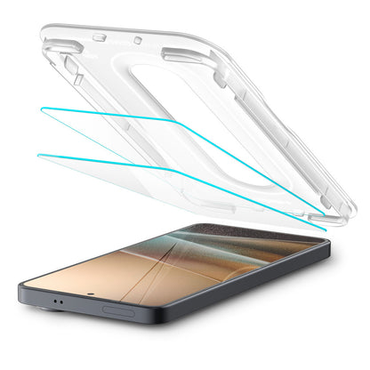 Pellicola protettiva per schermo Spigen GlastR EZ FIT Pro HD Anti-Riflesso per Samsung Galaxy S26 S942, Vetro Temperato, Colla Completa, Set da 2 pezzi