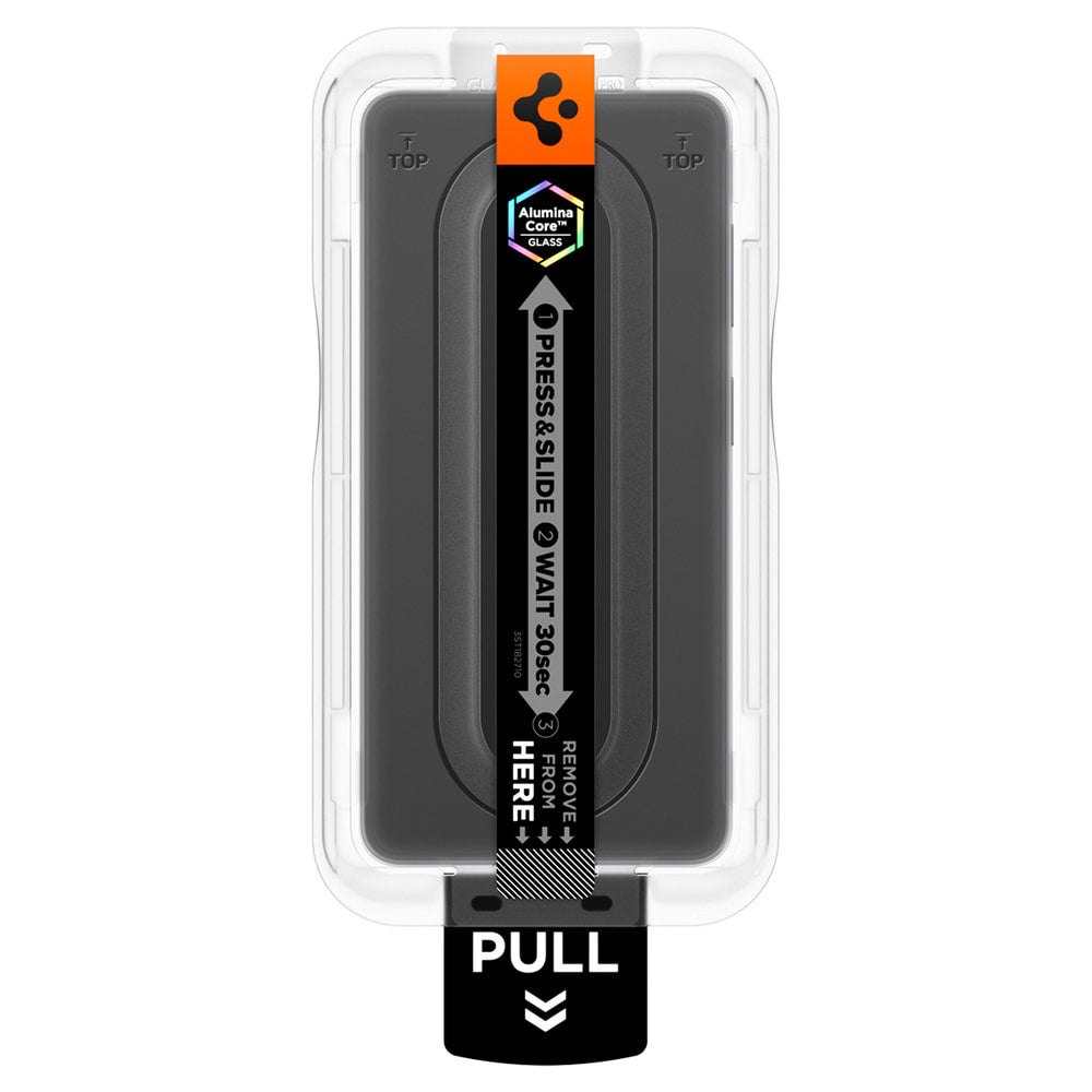 Pellicola protettiva per schermo Spigen GlastR EZ FIT Pro HD Anti-Riflesso per Samsung Galaxy S26 S942, Vetro Temperato, Colla Completa, Set da 2 pezzi