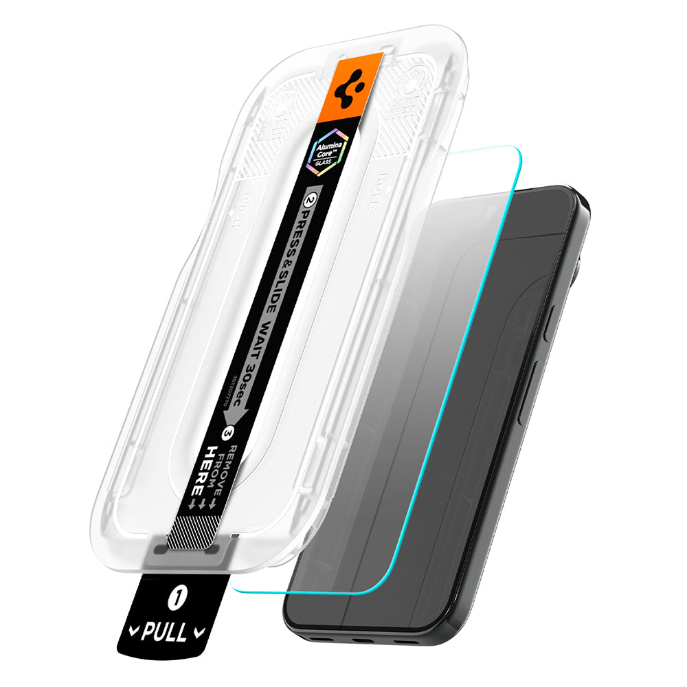 Pellicola protettiva per schermo Spigen GlastR EZ FIT Pro per Google Pixel 11 Pro XL, Vetro temperato, Full Glue, Set 2 pezzi AGL11485