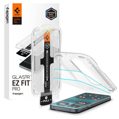 Pellicola protettiva per schermo Spigen GlastR EZ FIT Pro per Nothing Phone (4a) Pro, Vetro temperato, Full Glue, Set 2 pezzi AGL11681
