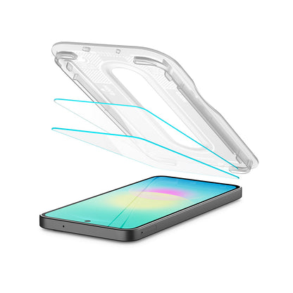 Pellicola protettiva per schermo Spigen GlastR EZ FIT Pro per Samsung Galaxy A27 5G, Vetro temperato, Colla completa, Set 2 pezzi AGL11809