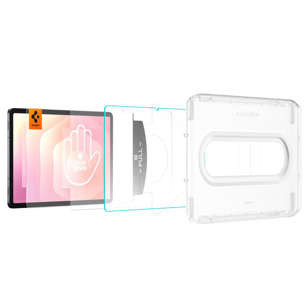 Pellicola Protettiva Schermo Spigen GlastR EZ FIT Pro per Samsung Galaxy Tab S11, Vetro Temperato, Full Glue AGL10198