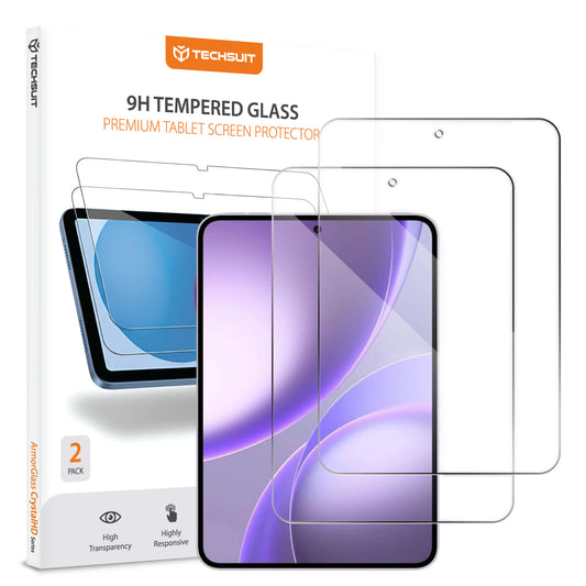 Pellicola protettiva per schermo Techsuit ArmorGlass CrystalHD per Oppo Pad Mini, vetro temperato, adesivo completo, set da 2 pezzi