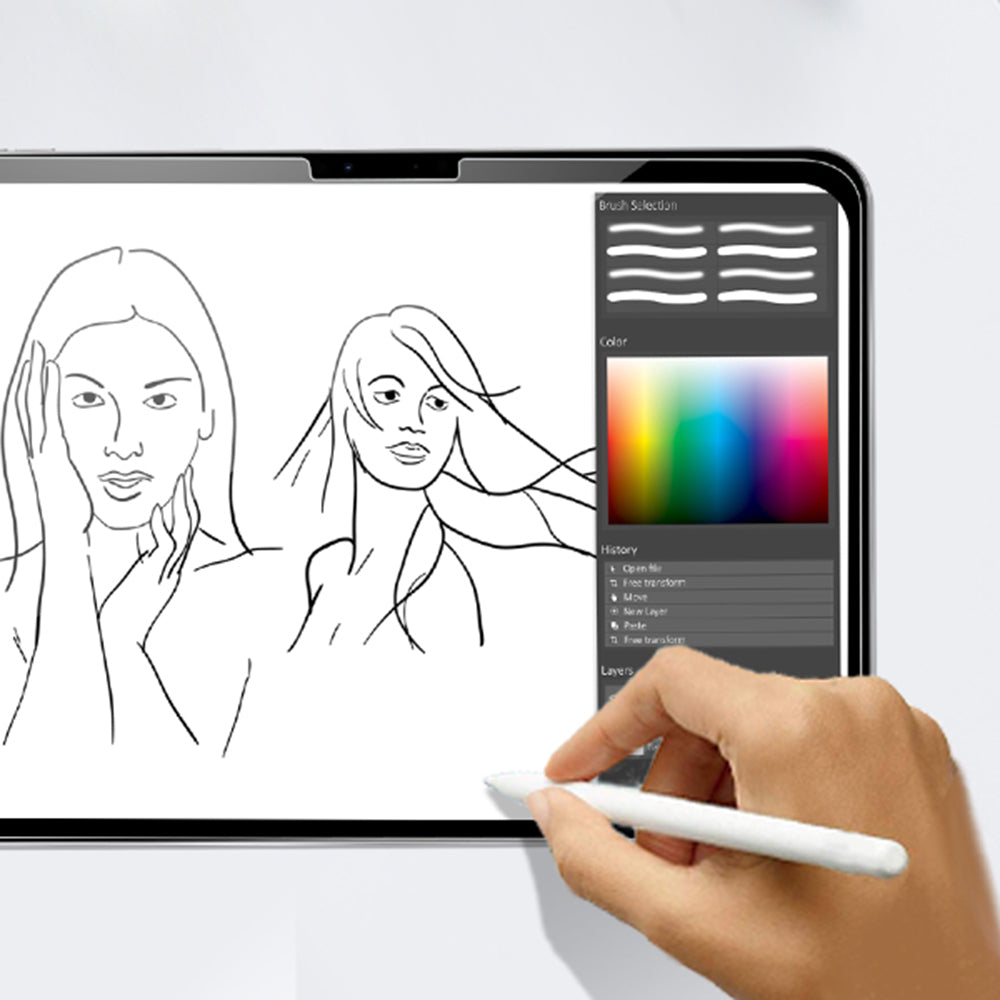 Pellicola protettiva schermo Techsuit ArmorGlass CrystalHD per Samsung Galaxy Tab S11, Vetro Temperato, Full Glue, Set 2 pezzi